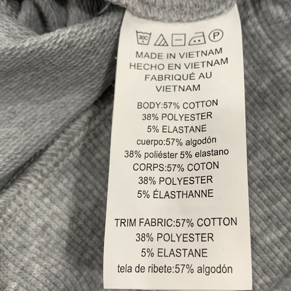 Michael by Michael Kors Heathered Grey Long Sleeve Top Cotton Blend Size M - Picture 7 of 8